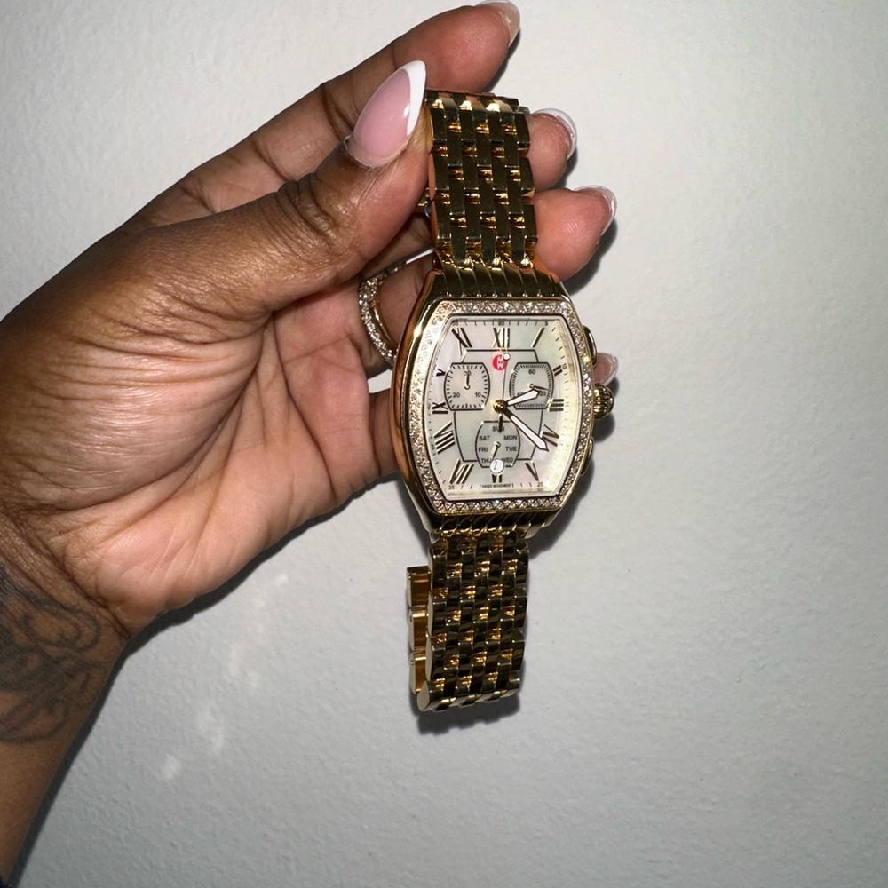 Gold Watch with Roman Numerals